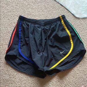 Nike Black Shorts with Colorful Accents
